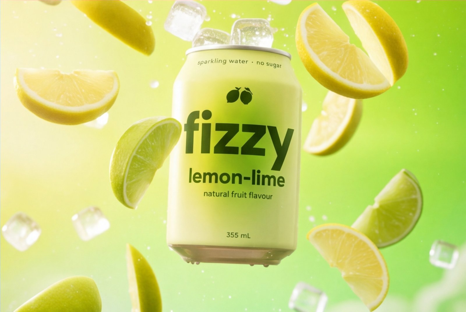 Fizzy Lemon-Lime Sparkling Water Can