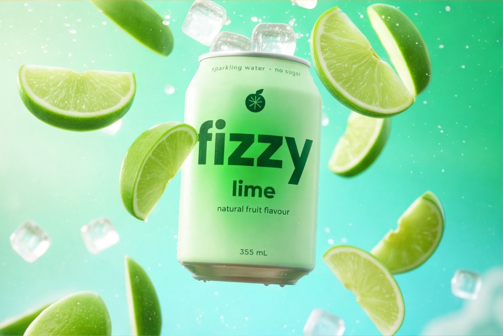 Fizzy Lime Sparkling Water Can